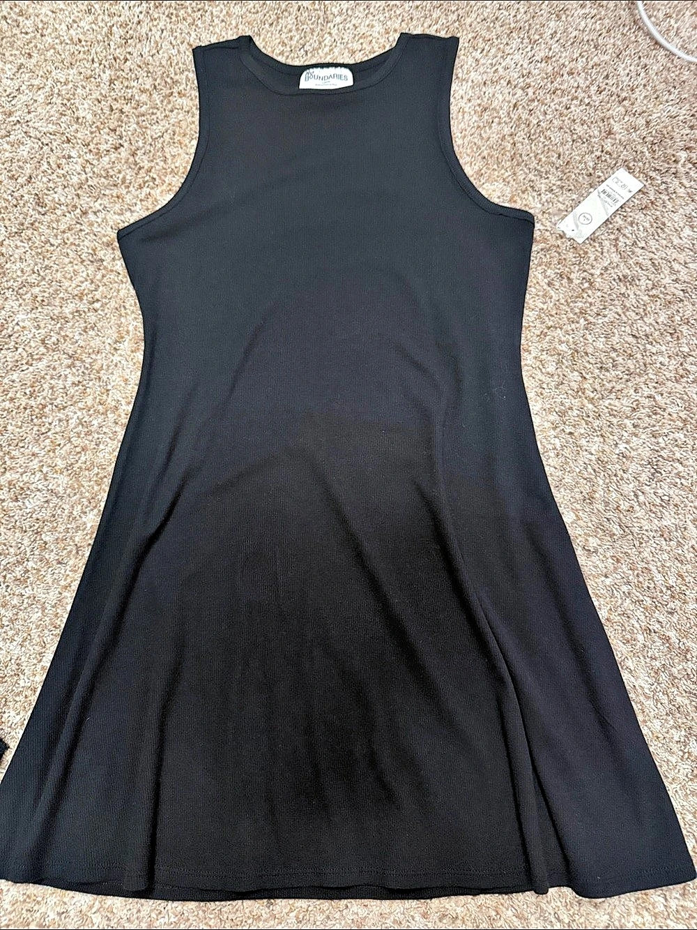 No Boundaries NB High Neck Mini Dress Black Large NWT